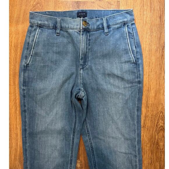 NWT J.Crew Cropped Lightweight Denim Spring Blue Wash Size 26 - Picture 4 of 8
